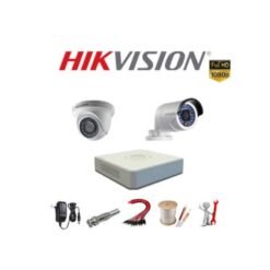 Trọn bộ 2 Camera Hikvision 2MP Full HD 1080P – Hồng ngoại 20m, IP66